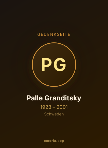 Gedenkportrait von Palle Granditsky