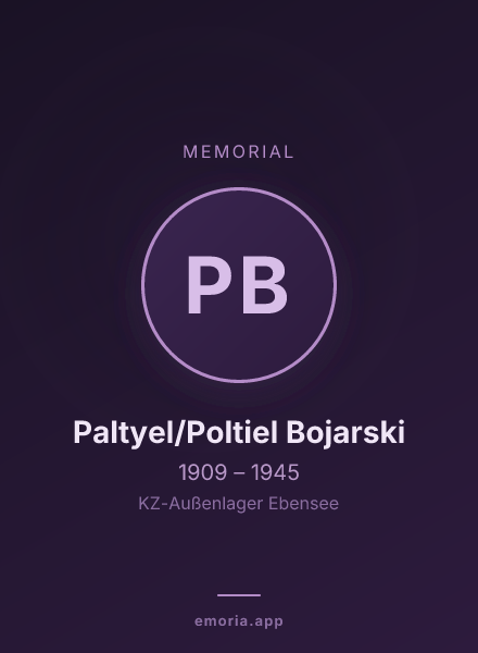 Memorial portrait of Paltyel/Poltiel Bojarski
