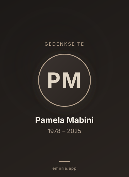Gedenkportrait von Pamela Mabini