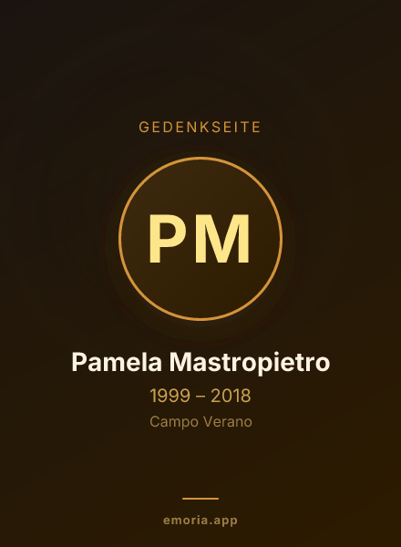 Gedenkportrait von Pamela Mastropietro