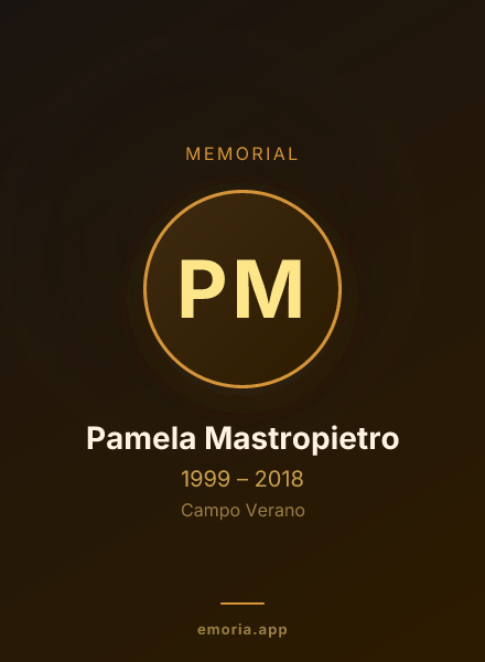 Memorial portrait of Pamela Mastropietro