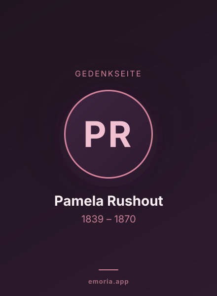 Gedenkportrait von Pamela Rushout