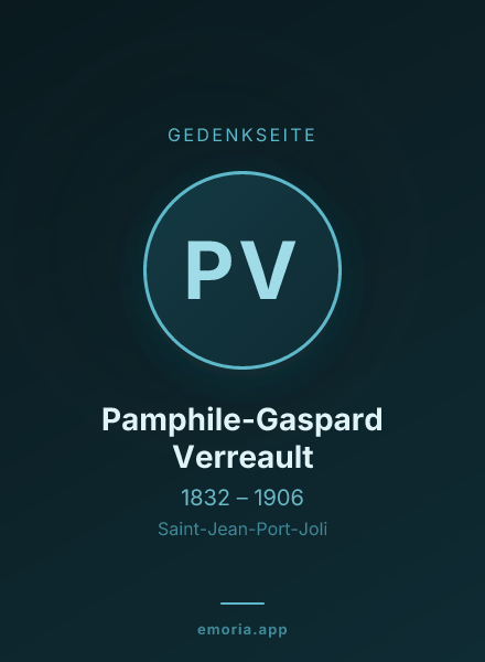 Gedenkportrait von Pamphile-Gaspard Verreault