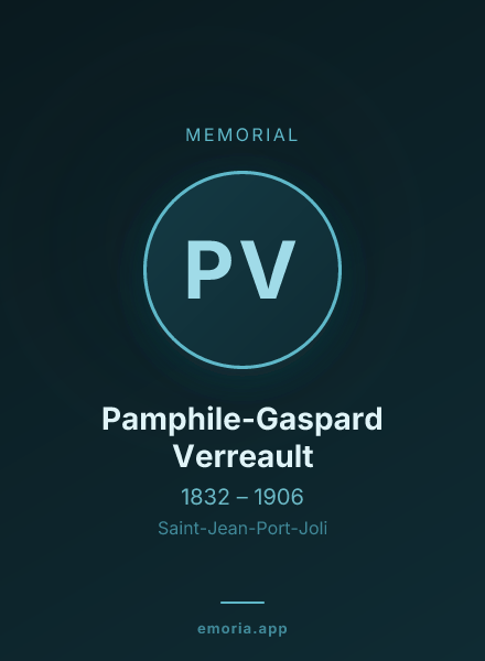 Memorial portrait of Pamphile-Gaspard Verreault