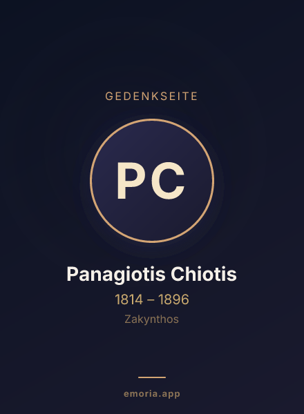 Gedenkportrait von Panagiotis Chiotis