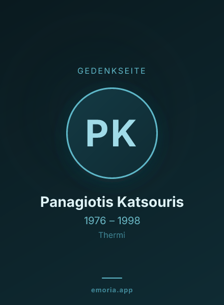 Gedenkportrait von Panagiotis Katsouris