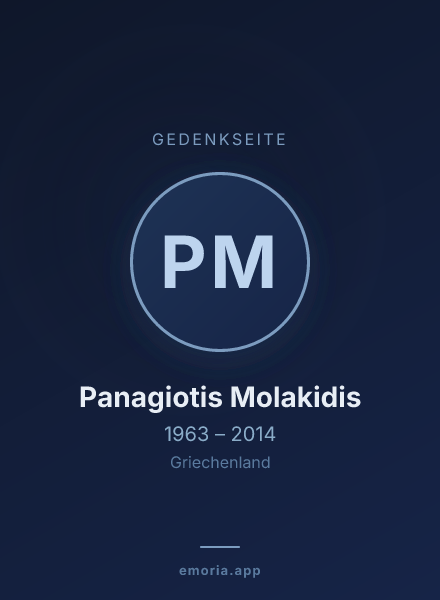 Gedenkportrait von Panagiotis Molakidis