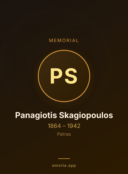 Memorial portrait of Panagiotis Skagiopoulos
