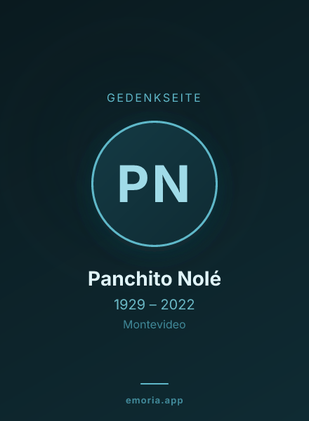Gedenkportrait von Panchito Nolé