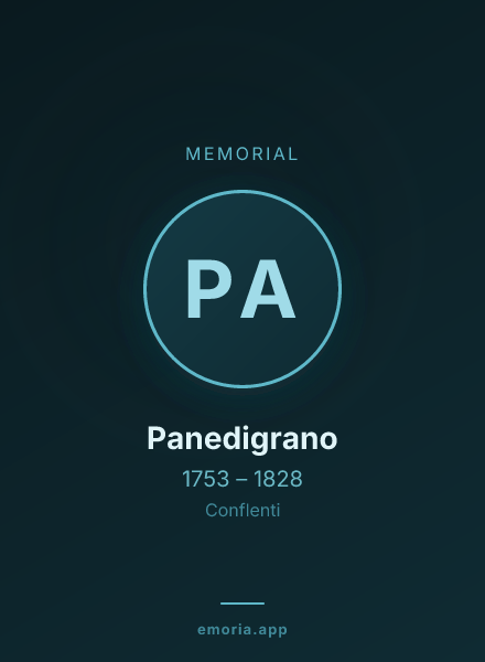Memorial portrait of Panedigrano