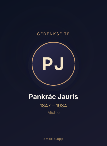 Gedenkportrait von Pankrác Jauris