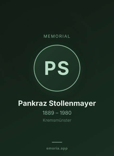 Memorial portrait of Pankraz Stollenmayer