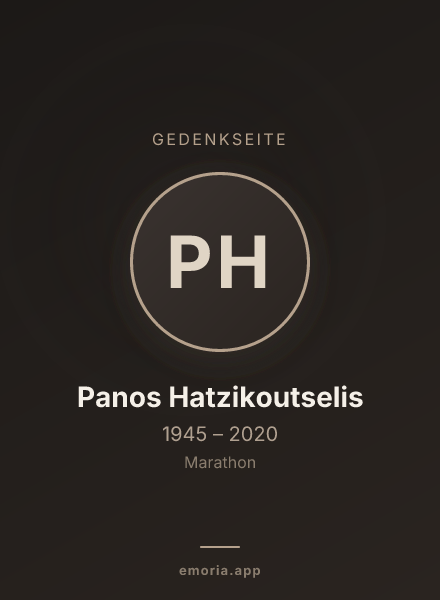 Gedenkportrait von Panos Hatzikoutselis