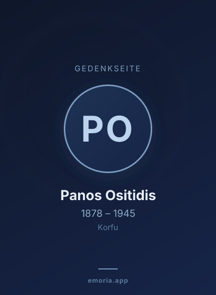 Gedenkportrait von Panos Ositidis