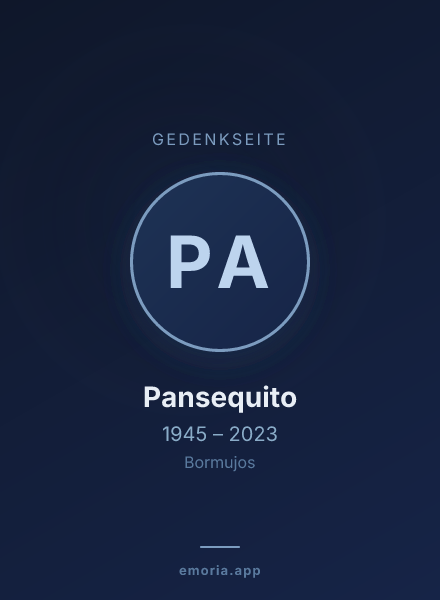 Gedenkportrait von Pansequito