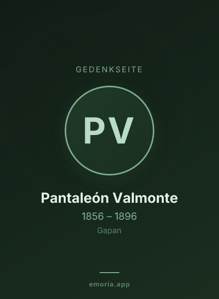 Gedenkportrait von Pantaleón Valmonte
