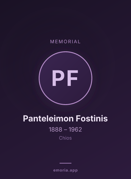 Memorial portrait of Panteleimon Fostinis