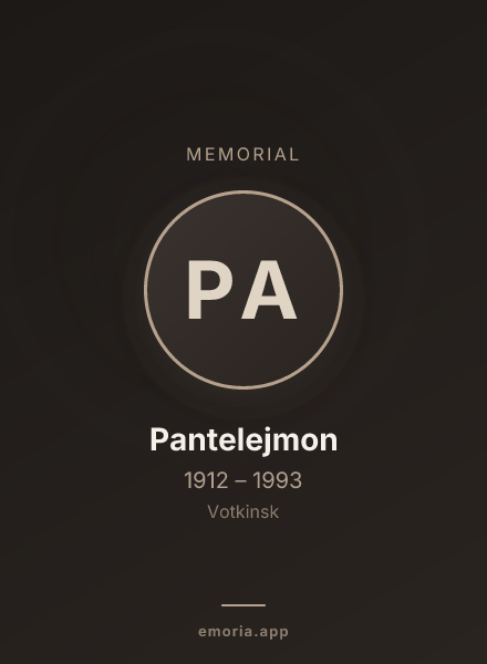 Memorial portrait of Pantelejmon