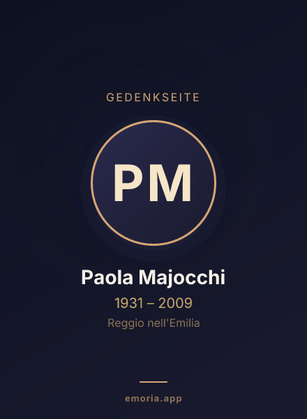 Gedenkportrait von Paola Majocchi
