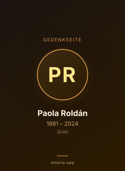 Gedenkportrait von Paola Roldán