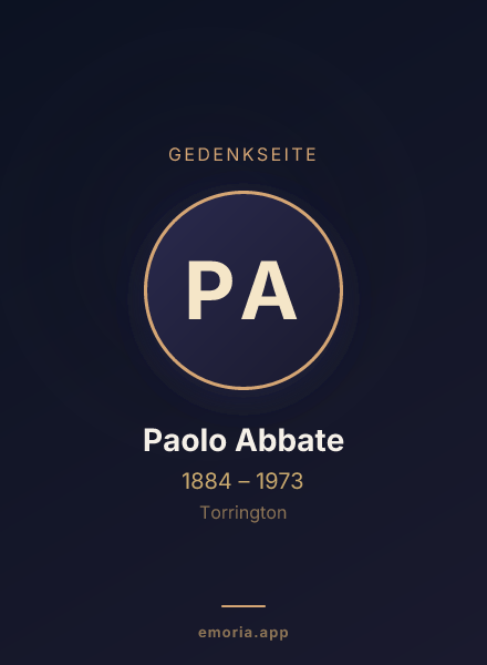Gedenkportrait von Paolo Abbate