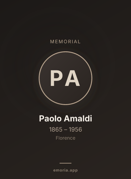 Memorial portrait of Paolo Amaldi