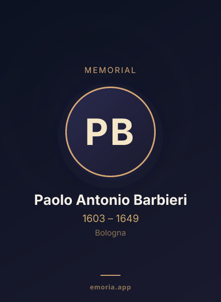 Memorial portrait of Paolo Antonio Barbieri