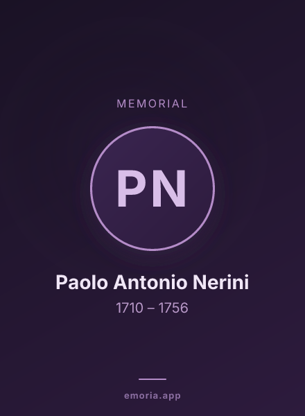 Memorial portrait of Paolo Antonio Nerini