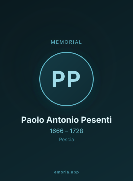 Memorial portrait of Paolo Antonio Pesenti