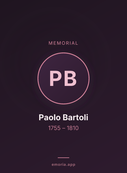 Memorial portrait of Paolo Bartoli