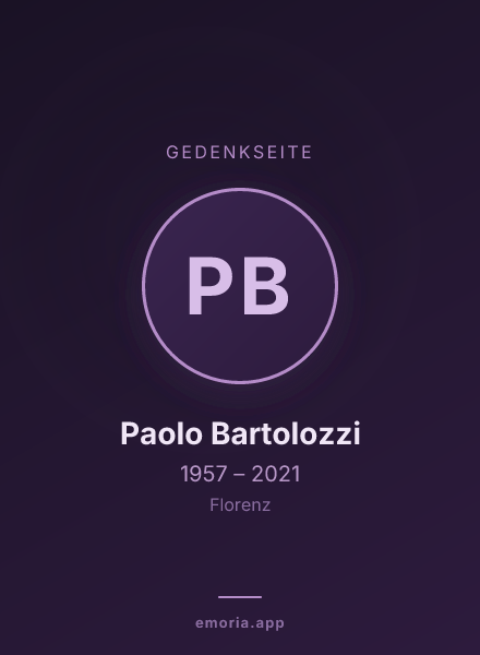 Gedenkportrait von Paolo Bartolozzi