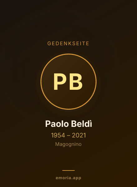 Gedenkportrait von Paolo Beldì