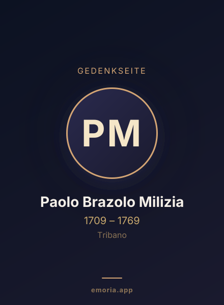 Gedenkportrait von Paolo Brazolo Milizia