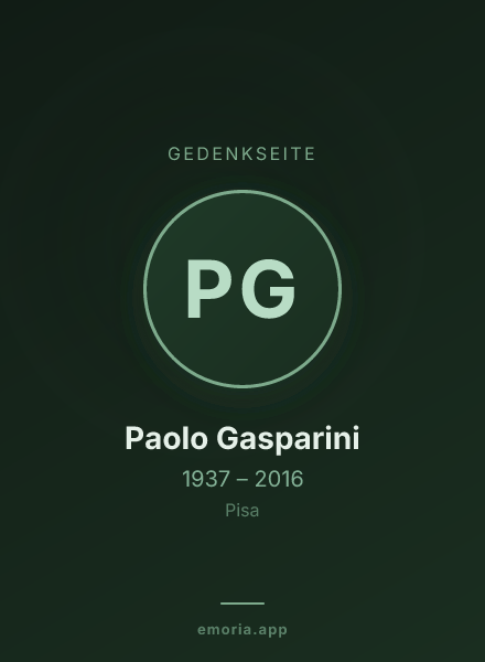 Gedenkportrait von Paolo Gasparini