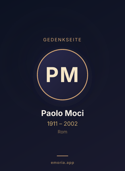 Gedenkportrait von Paolo Moci