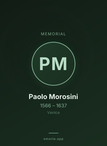 Memorial portrait of Paolo Morosini