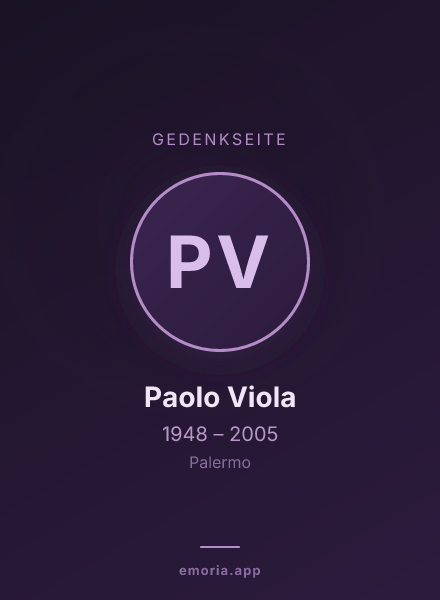Gedenkportrait von Paolo Viola