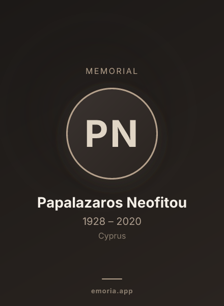 Memorial portrait of Papalazaros Neofitou