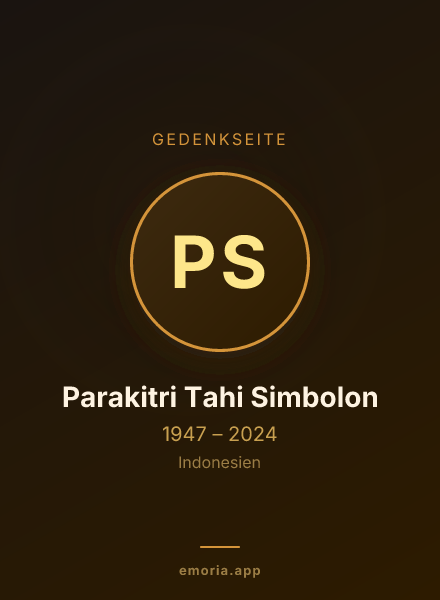 Gedenkportrait von Parakitri Tahi Simbolon