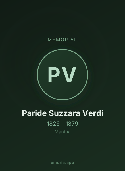 Memorial portrait of Paride Suzzara Verdi