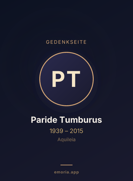 Gedenkportrait von Paride Tumburus