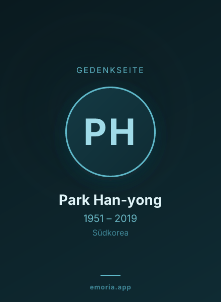 Gedenkportrait von Park Han-yong