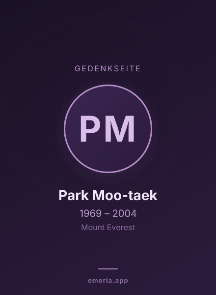 Gedenkportrait von Park Moo-taek