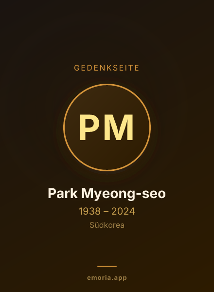 Gedenkportrait von Park Myeong-seo