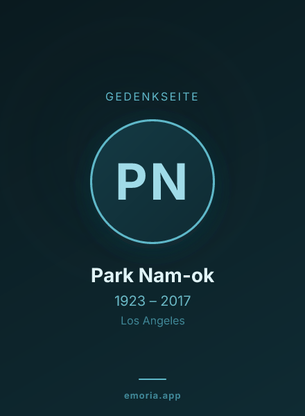 Gedenkportrait von Park Nam-ok