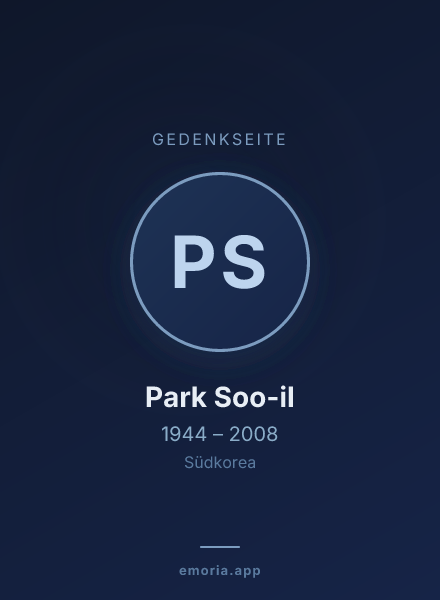 Gedenkportrait von Park Soo-il
