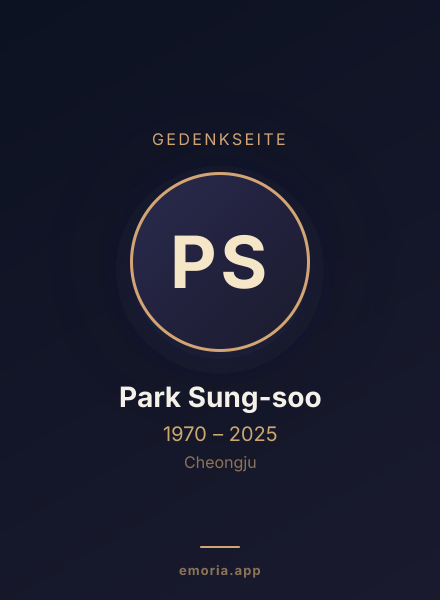 Gedenkportrait von Park Sung-soo
