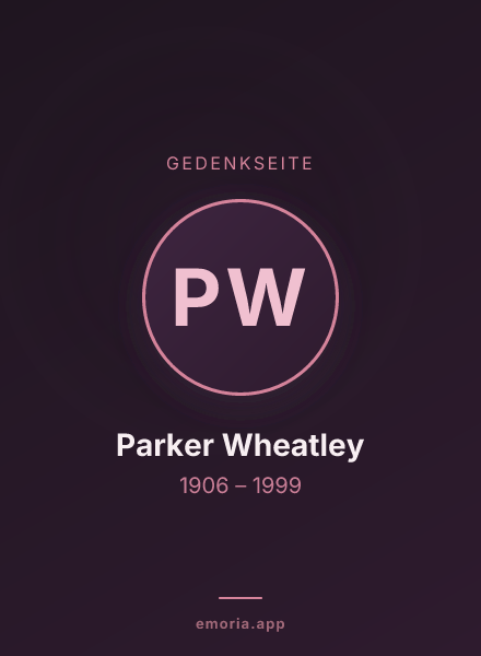 Gedenkportrait von Parker Wheatley