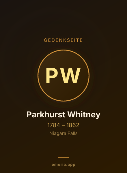 Gedenkportrait von Parkhurst Whitney