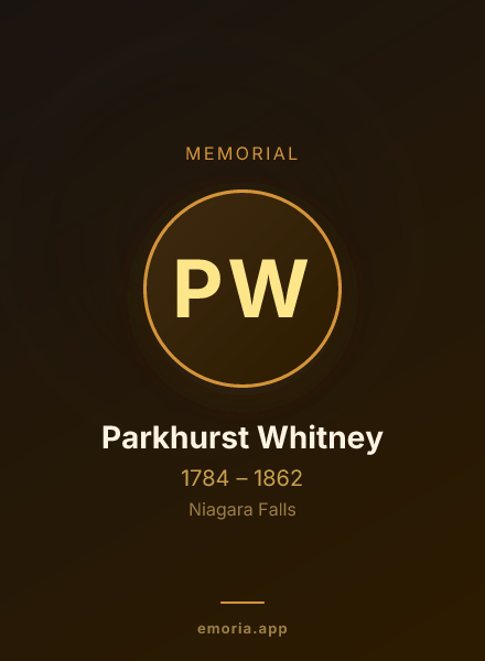 Memorial portrait of Parkhurst Whitney